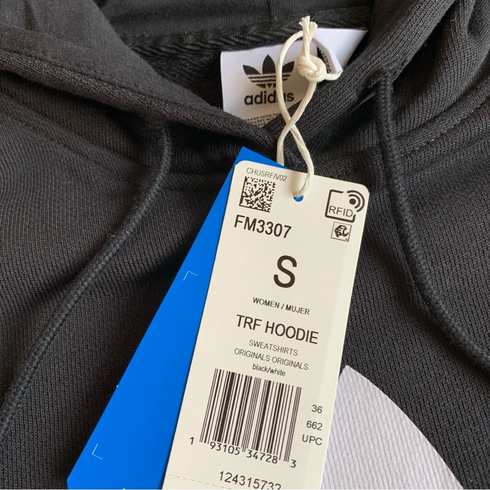NWT ADIDAS Originals Trefoil Hoodie Sweatshirt Size Small - Picture 10 of 14